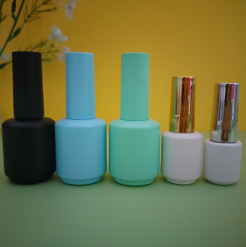 Oem 10ml 15mlの在庫のブラシが付いている小型マニキュアのびんの化粧品のガラス紫外線ゲル